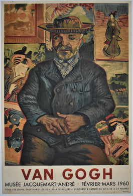 Original French Van Gogh Exhibition Poster, at Musée Jacquemart-André - 1960