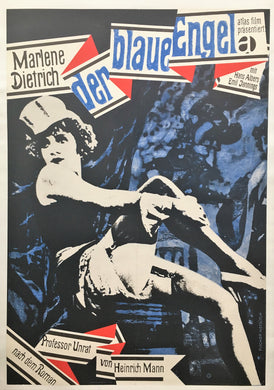 Original German 1963 Marlene Dietrich Blue Angel Poster