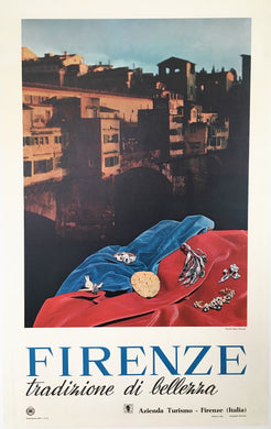 Original Italian Travel Poster, Firenze. 1960s