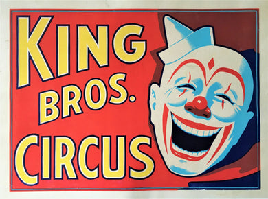 Original King Bros. Circus poster 1959