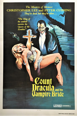 Original Movie Poster, Count Dracula and His Vampire Bride