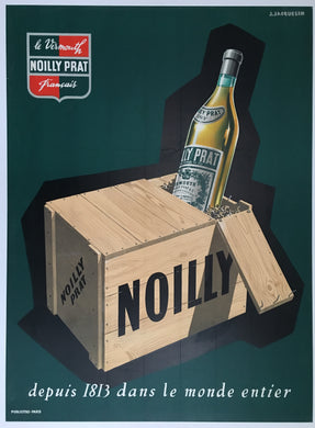 Original Noilly Prat French Vermouth 1950s Art Deco poster