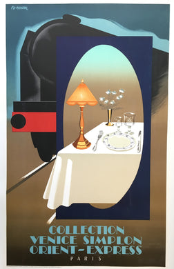 Original Orient Express, Art Deco Venice - Simplon Poster, Fix-Masseau