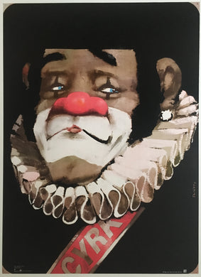 Original Polish Circus Clown Poster by Świerzy