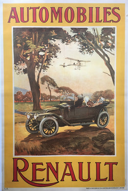 Original Renault 70th Anniversary 1898-1968 Poster