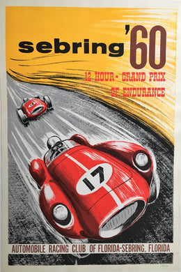 Original Sebring 1960 Grand Prix Poster
