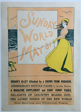 Original The Sunday World for May 31, 1899 Literary Poster.
