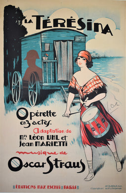 Original Vintage French Opera Poster La Teresina 1929