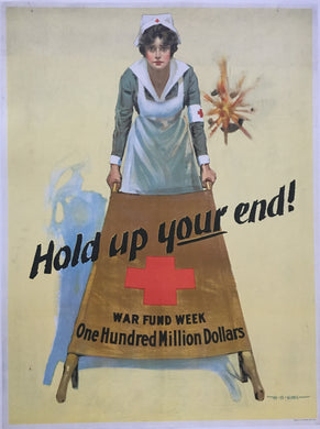 Original ca1918 Great War American Red Cross Poster