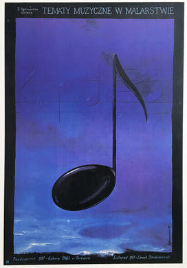 Polish Exhibition of Musical Themes in Painting Original Poster