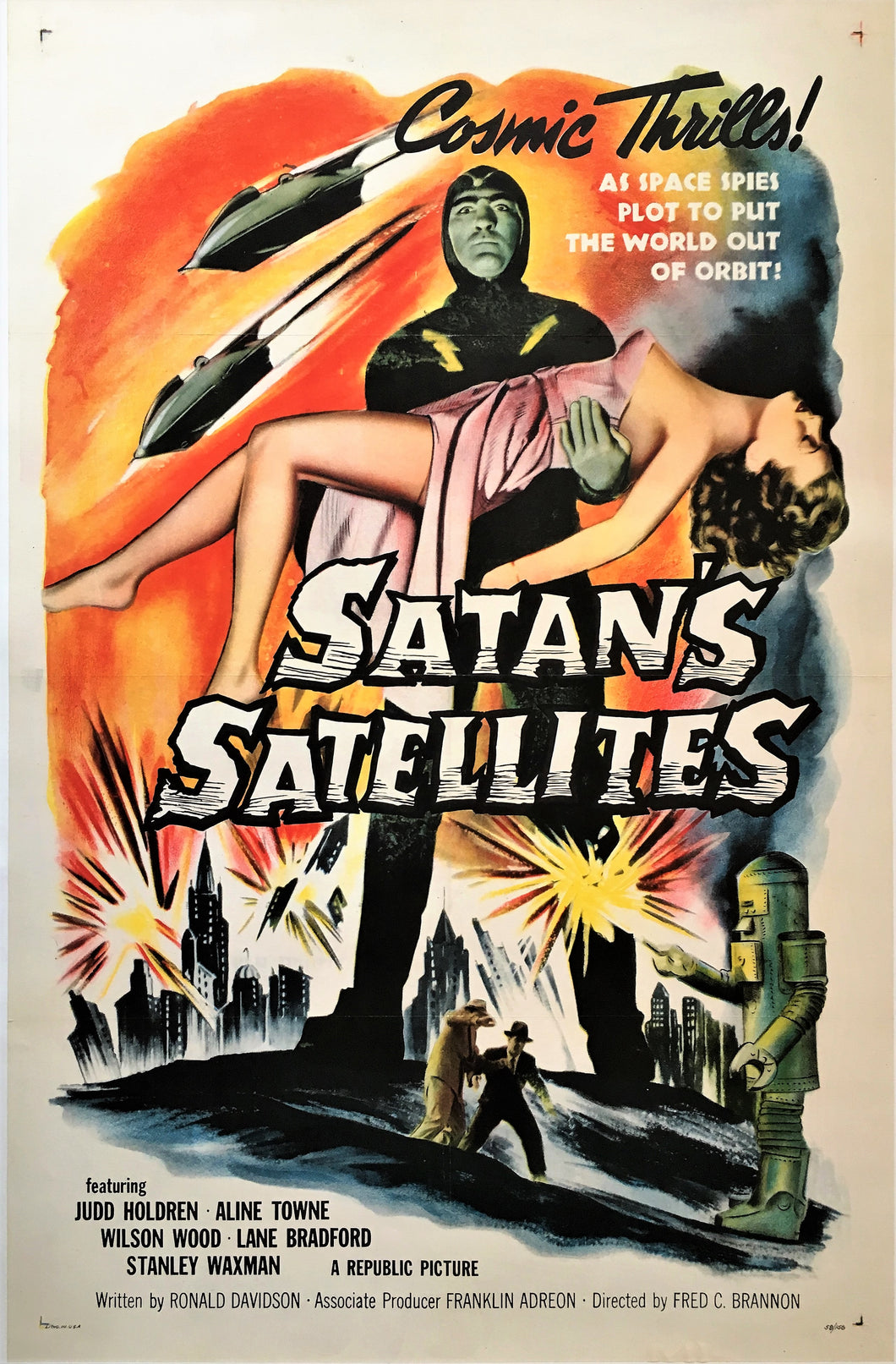 Satan’s Satellites 1958 Sci-Fi Movie Poster