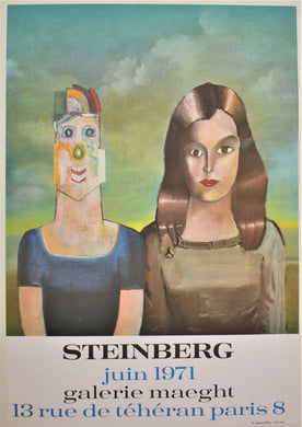 Saul Steinberg Galerie Maeght France Art Exhibition Poster 1971