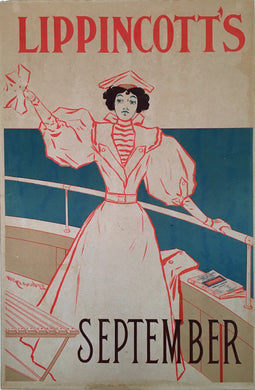 September 1895 Lippincott's Literary Advertising Poster American Literary