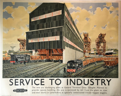 Service to Industry, British Railways Large Original Poster