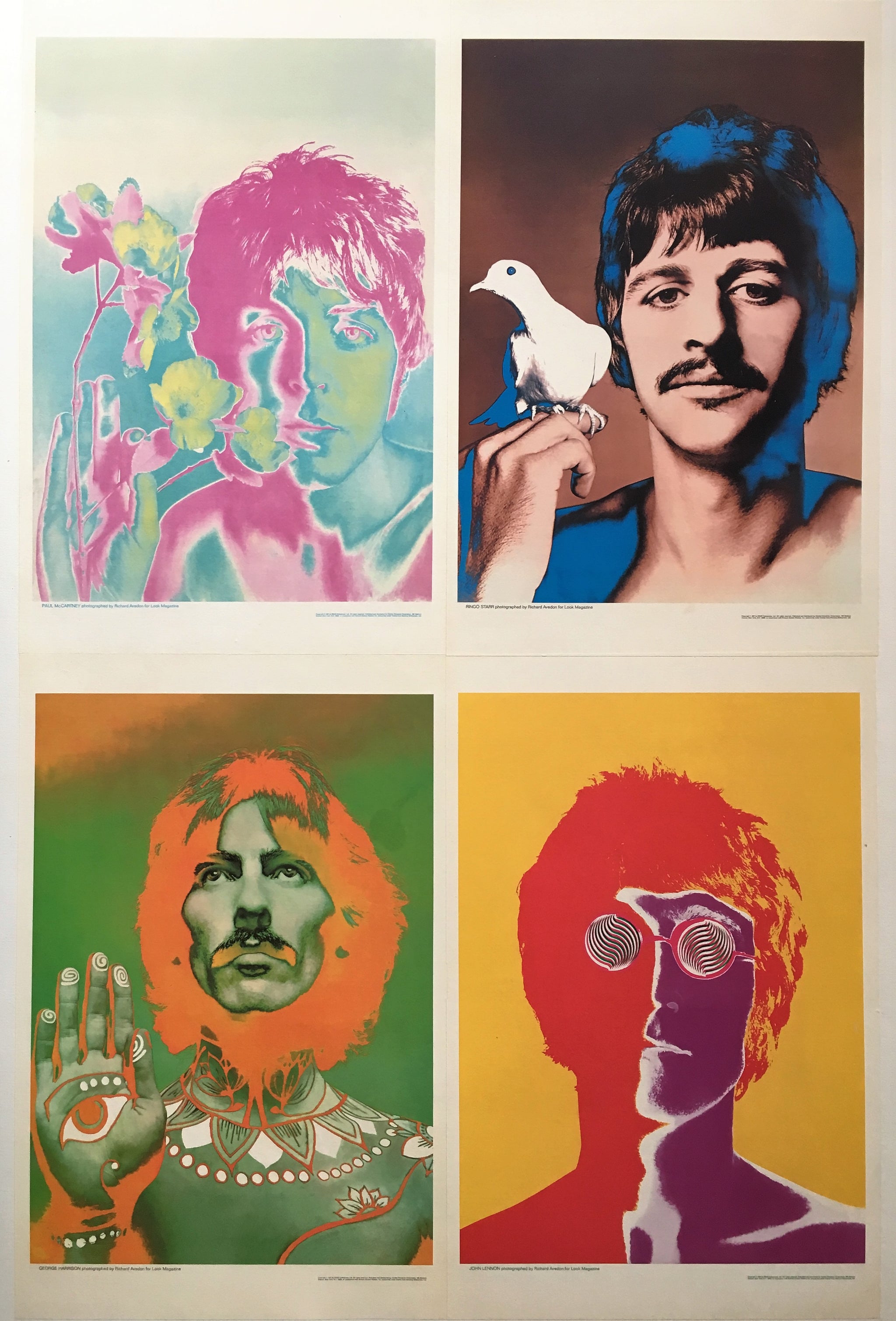 The Beatles, Psychedelic Photo Montage by Richard Avedon - 1968