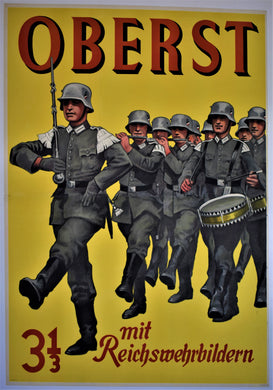Very Large 2-Sheet Original 1933 Early Nazi Period - Wehrmacht Band Poster