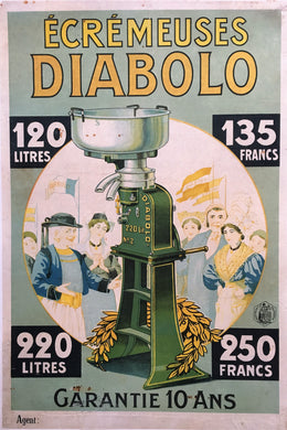 ca1900 Original French Farm Creamer Poster